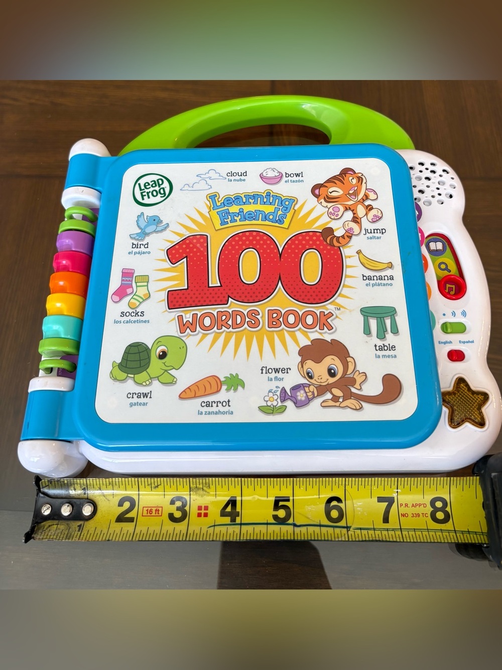 Learning Friends 100 Words Book - Blue & Green